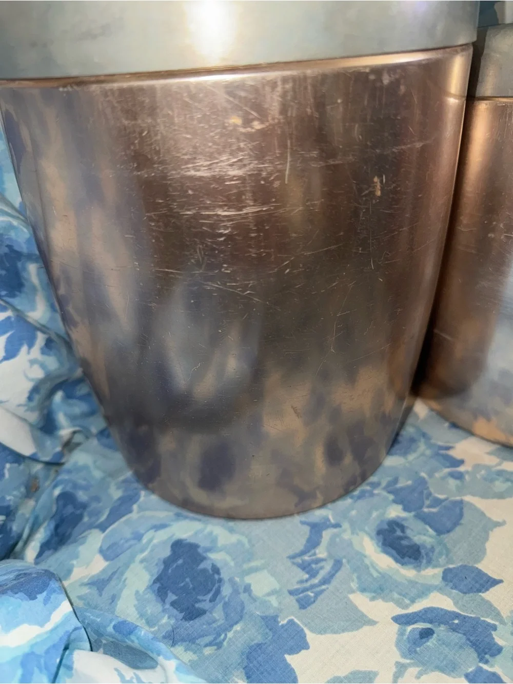 Vintage West Bend pink copper aluminum canister set